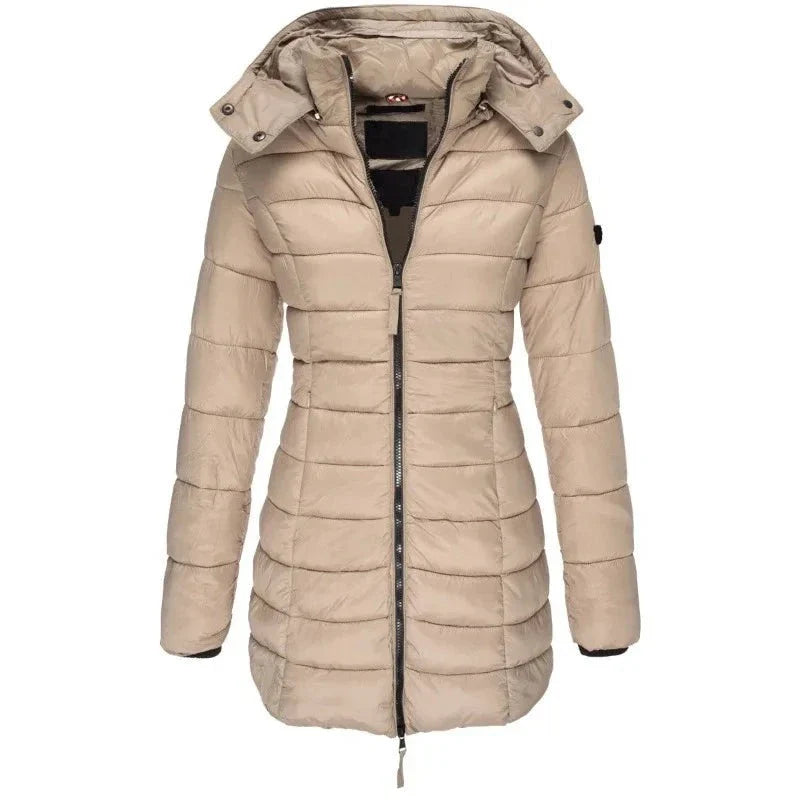 Jaqueta Feminina Puffer Justa ao Corpo