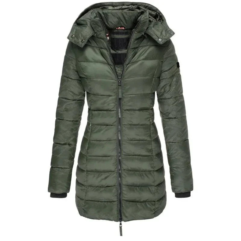 Jaqueta Feminina Puffer Justa ao Corpo