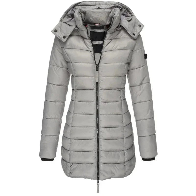 Jaqueta Feminina Puffer Justa ao Corpo