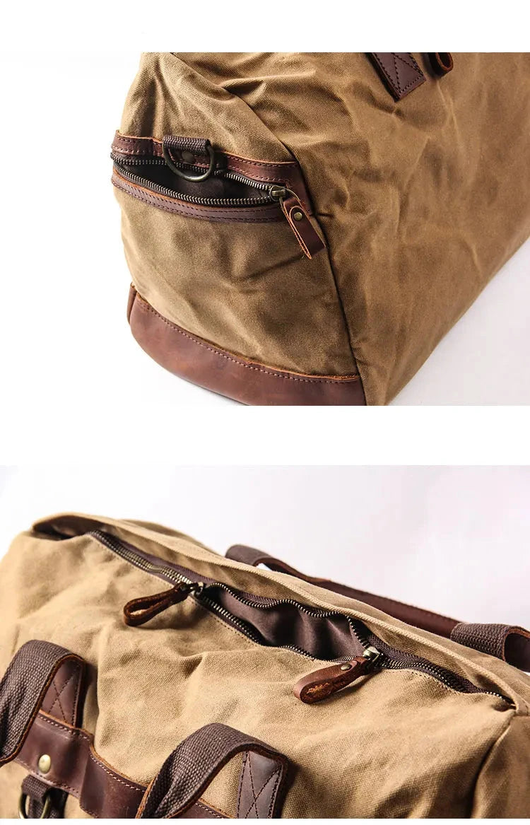 Bolsa Masculina Gabo Vintage Couro Encerado Impermeável