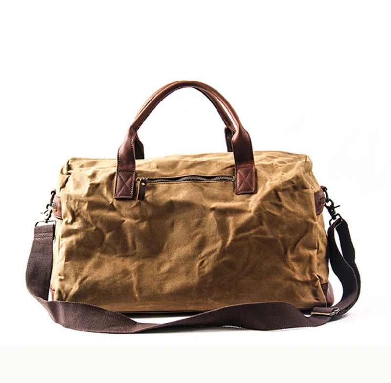 Bolsa Masculina Gabo Vintage Couro Encerado Impermeável