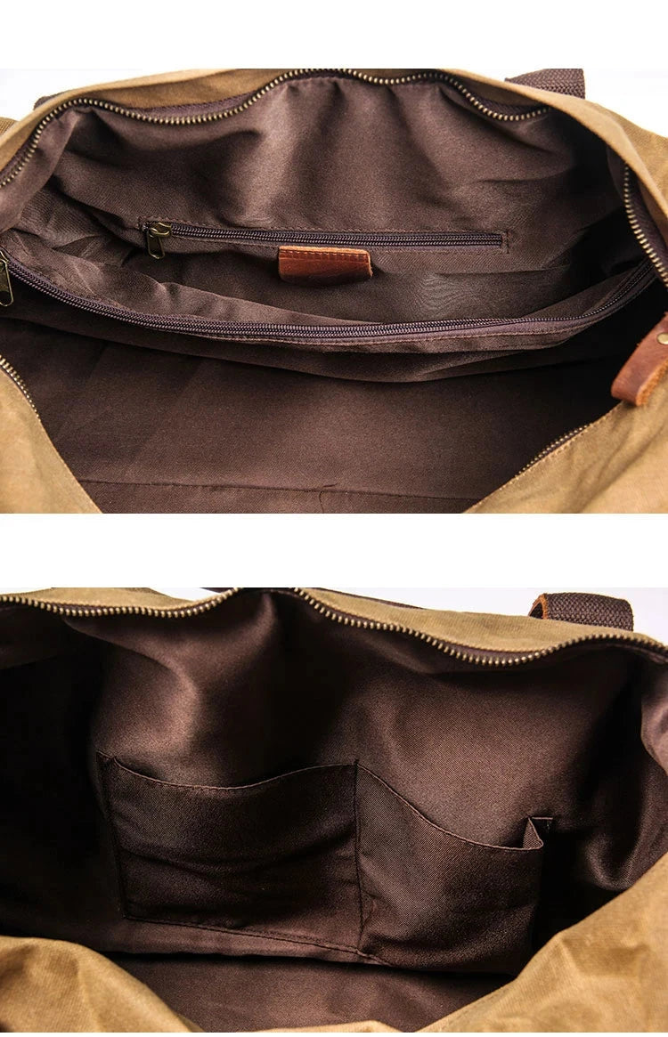 Bolsa Masculina Gabo Vintage Couro Encerado Impermeável