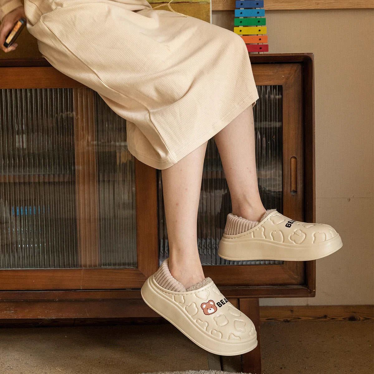 Pantufa de Urso Forrada Unissex