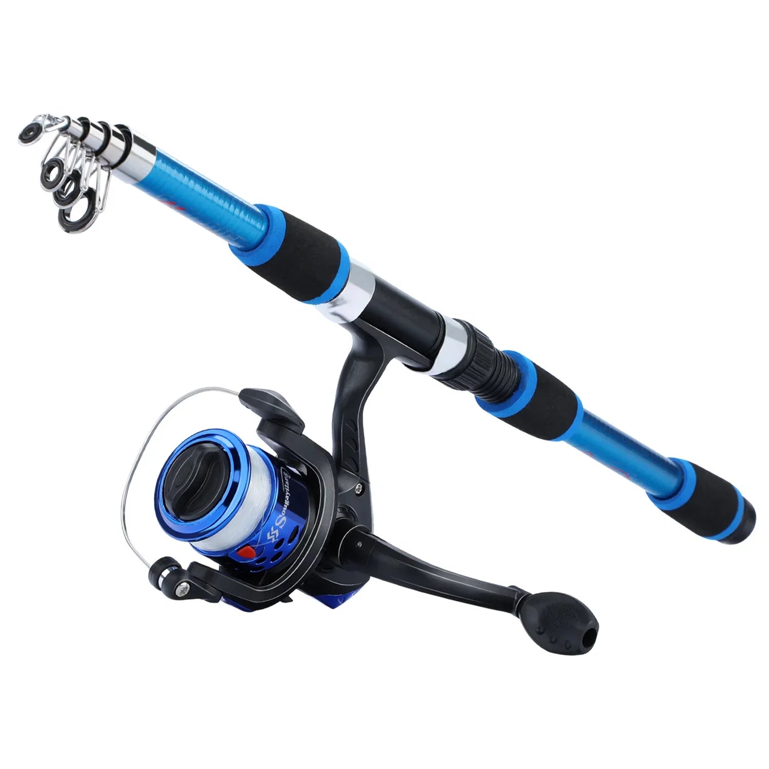 Kit Pesca Completo - Vara 1.80M e Molinete 5.2:1 + Brinde - Arrasto Max 5Kg
