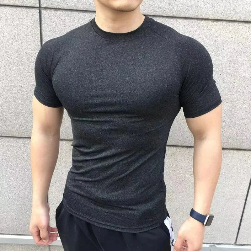Camisa Masculina Fitness Musculação de Compressão