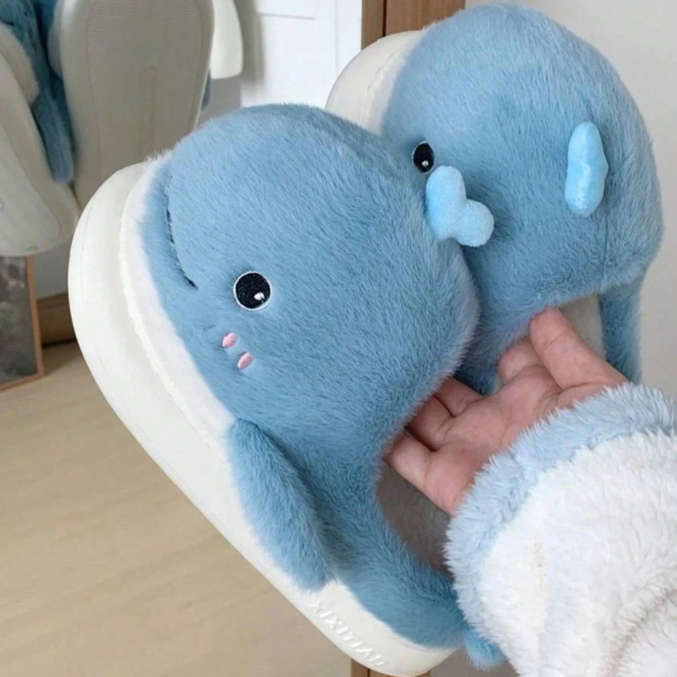 Pantufa Baleia Blue Whale Masculina