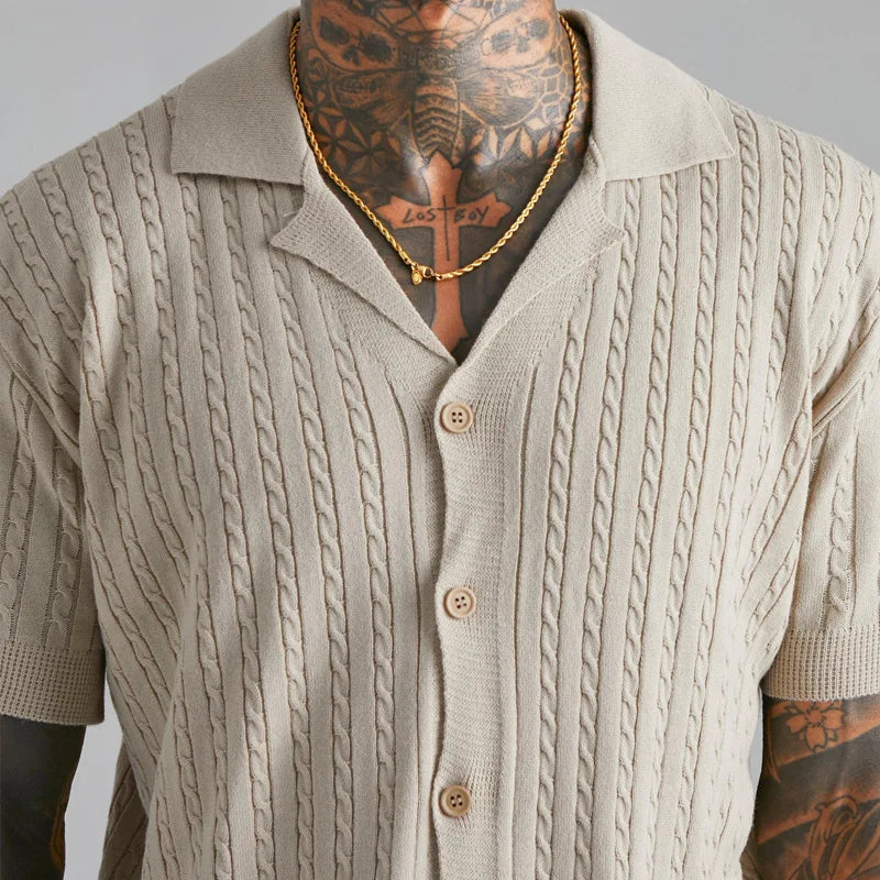 Camisa Masculina Ari Básica com Linho - Summer Vercc