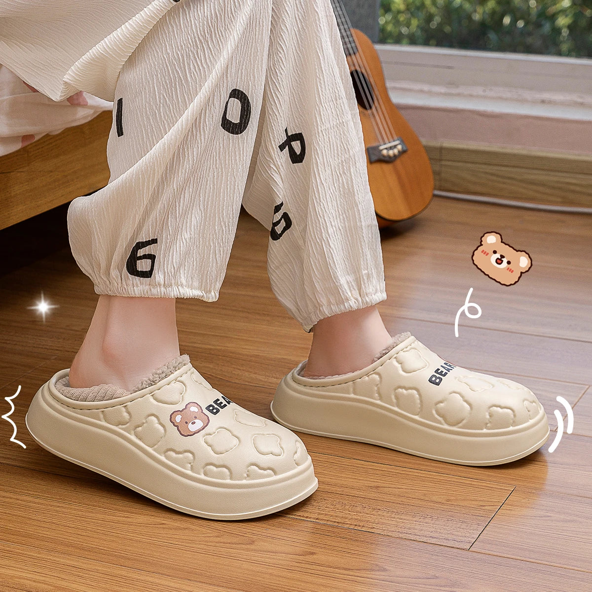 Pantufa de Urso Forrada Unissex