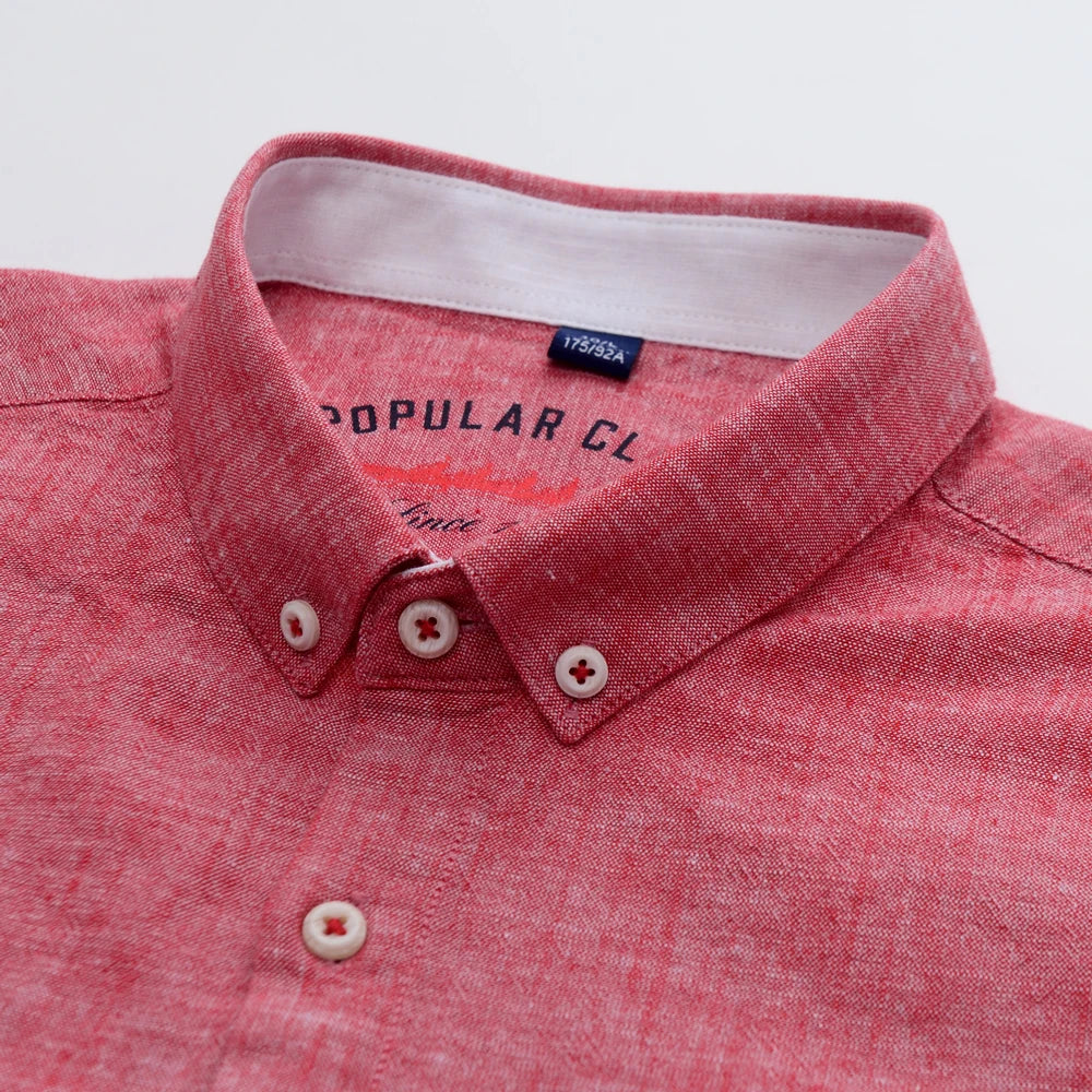 Camisa Masculina Social de Linho Leve Morgan