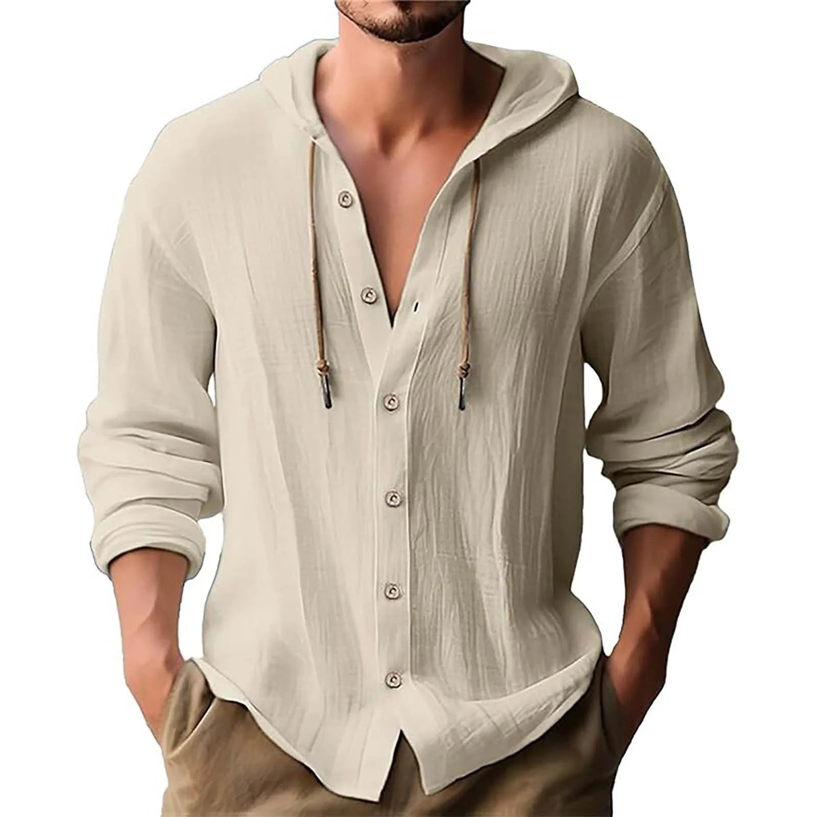 Camisa Masculina Rigo Linho de Verão