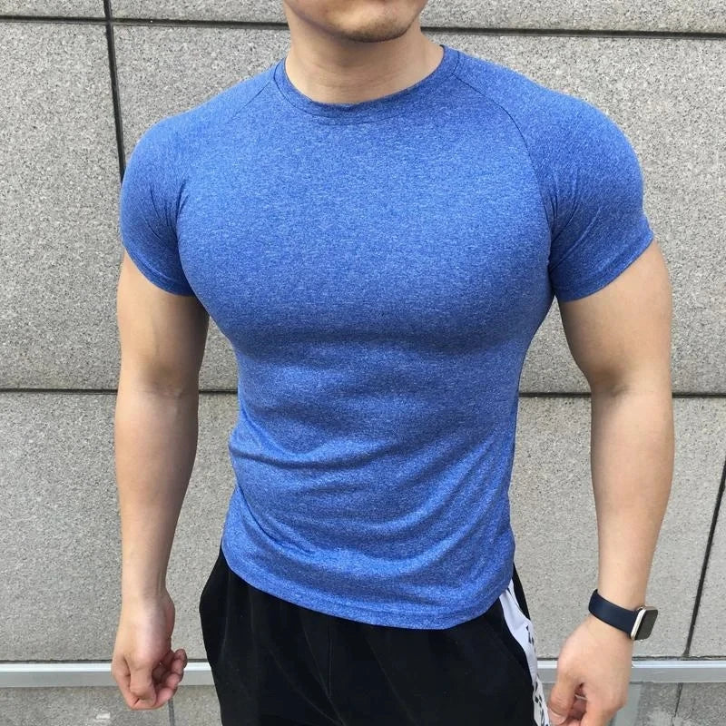 Camisa Masculina Fitness Musculação de Compressão