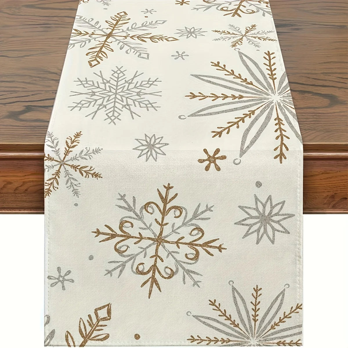 Corredores de Mesa Floco de Neve - Decoração de Natal Vercc