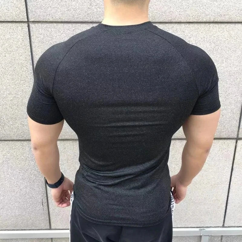 Camisa Masculina Fitness Musculação de Compressão