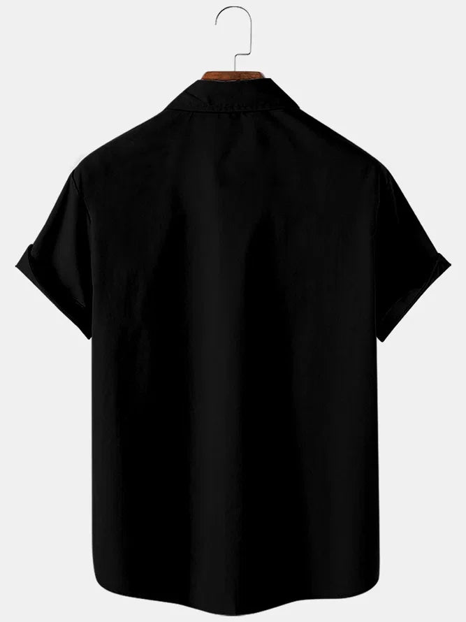 Camisa Masculina Básica Casual Boliche
