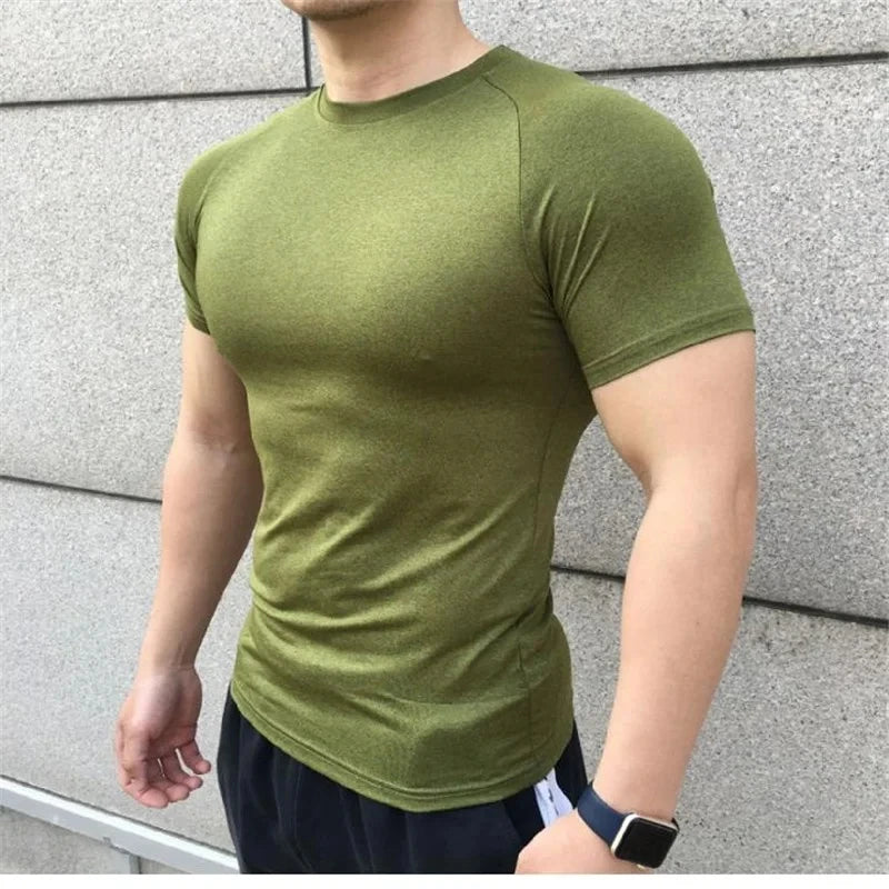 Camisa Masculina Fitness Musculação de Compressão