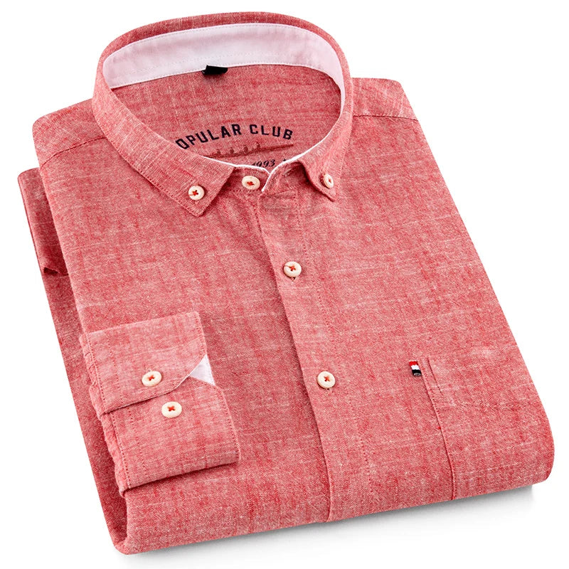 Camisa Masculina Social de Linho Leve Morgan