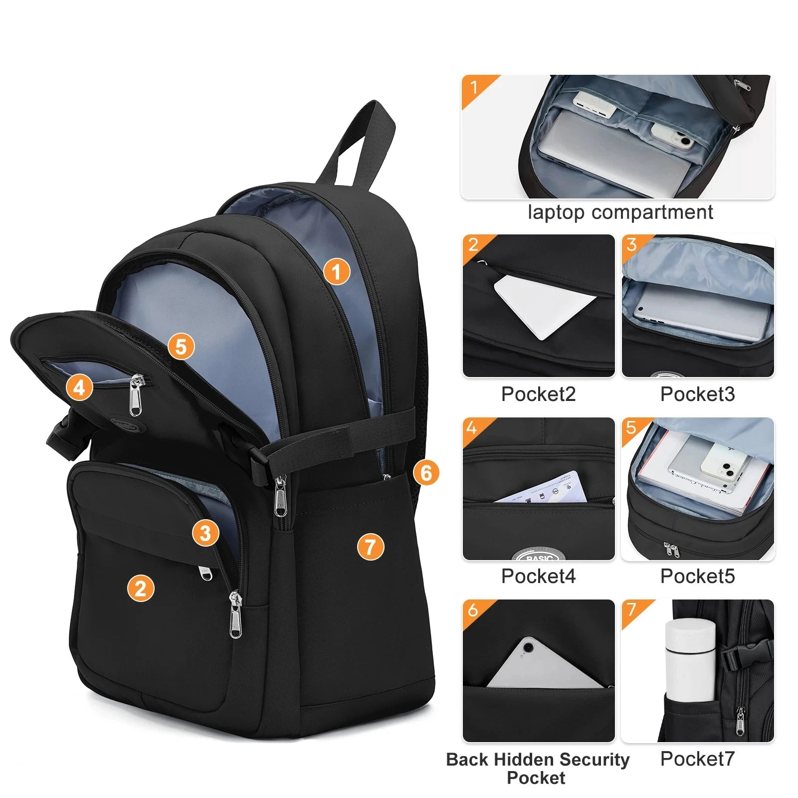 Mochila Bari Universitária - Multifuncional - Impermeável