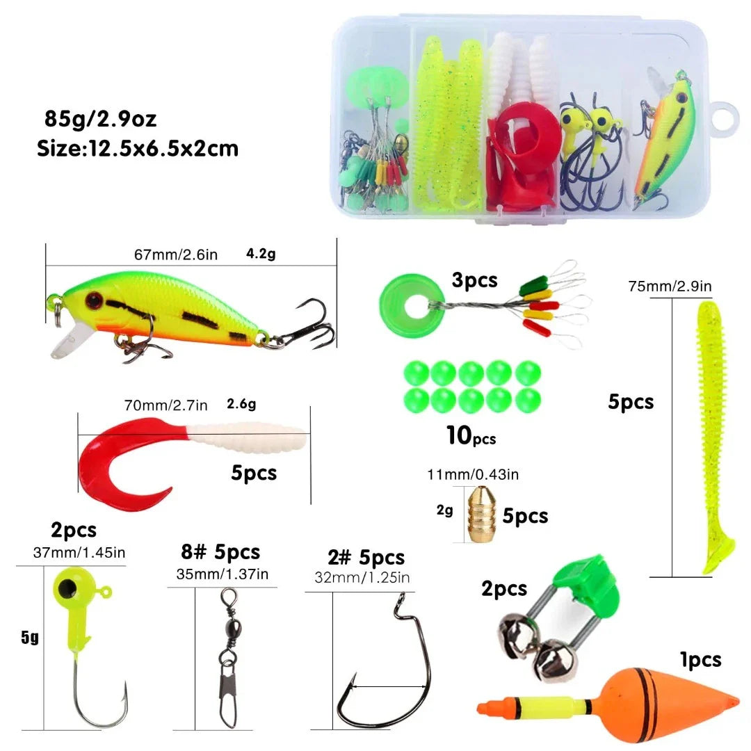 Kit Pesca Completo - Vara 1.80M e Molinete 5.2:1 + Brinde - Arrasto Max 5Kg