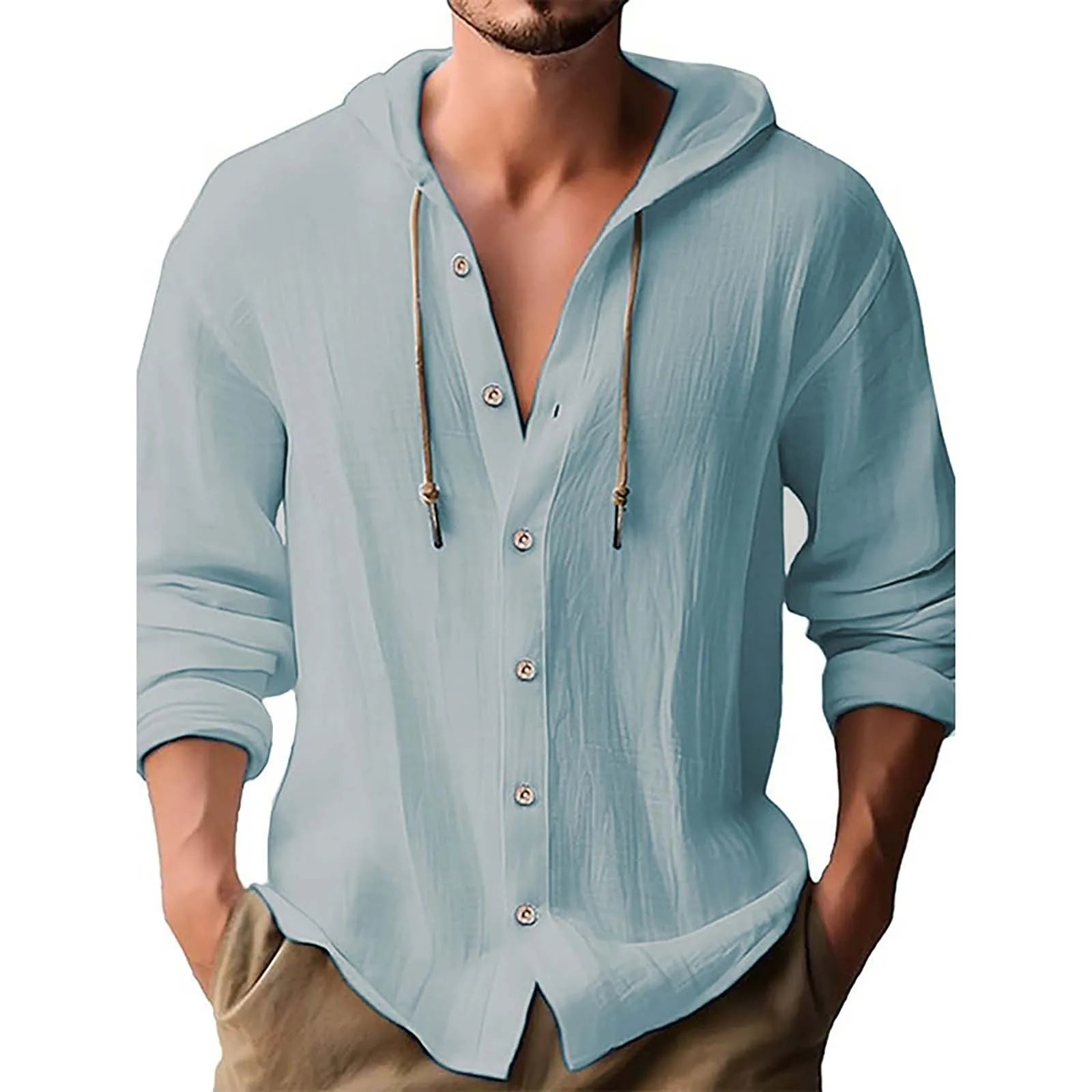 Camisa Masculina Rigo Linho de Verão