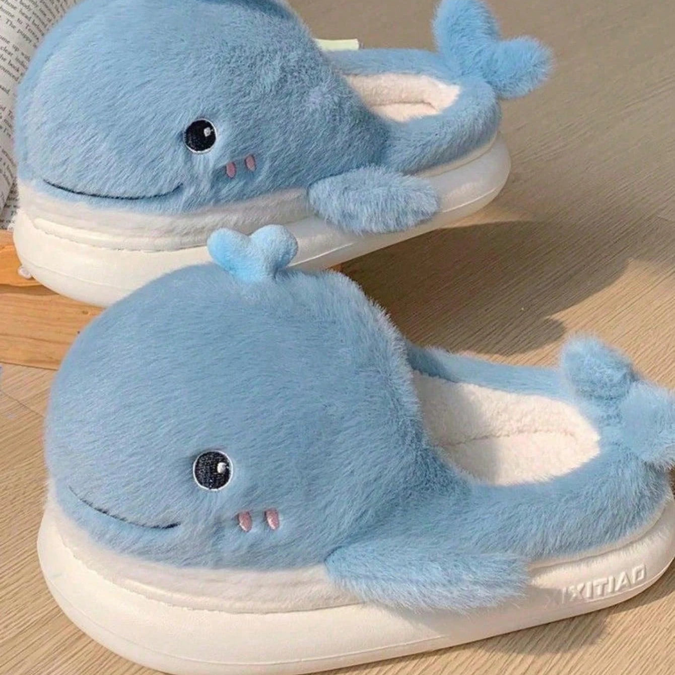 Pantufa Baleia Blue Whale Masculina