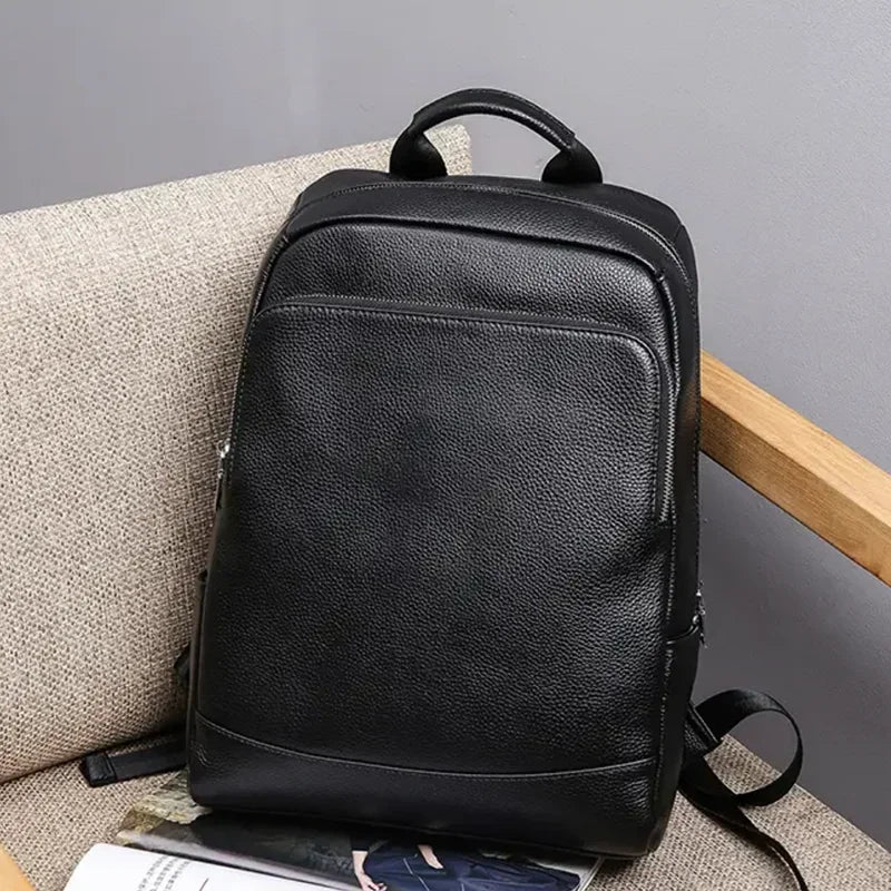 Mochila Ralf Executiva com Couro Genuíno