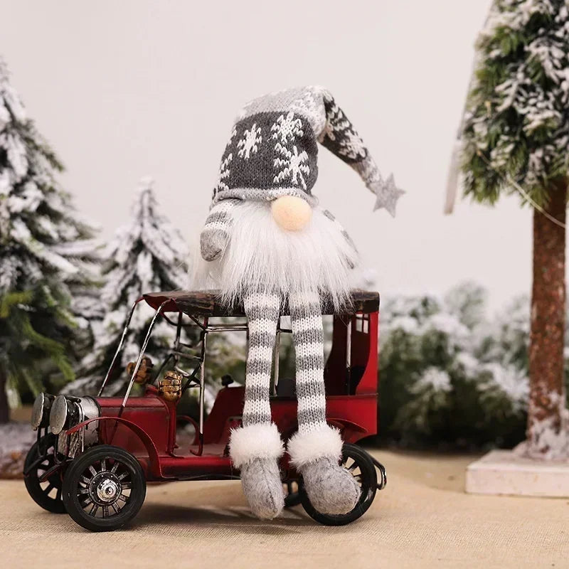 Decoração de Natal Gnomos com Led - Artesanato de Tricô - Natal Vercc