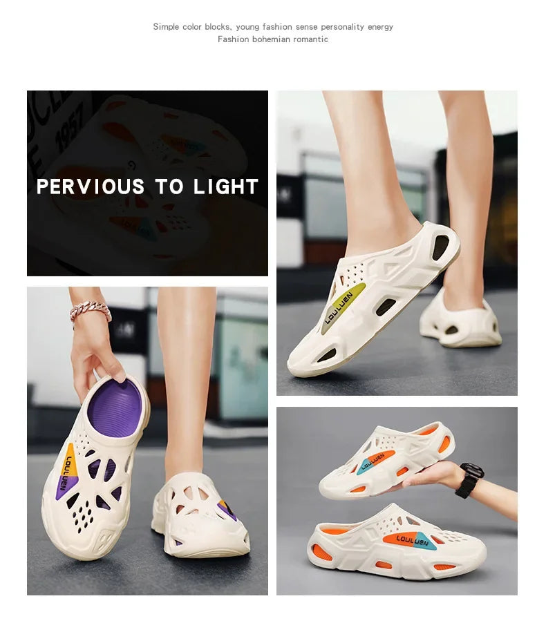 Sandália Masculina Crocs Louluen Plataforma Comfort