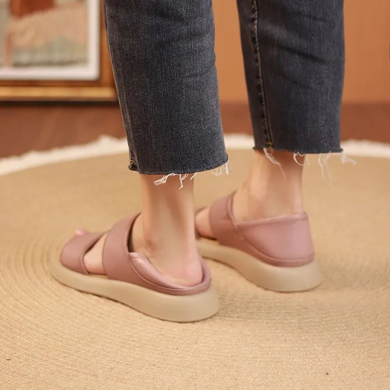 Sandália Feminina Zaya Couro Macio Comfort
