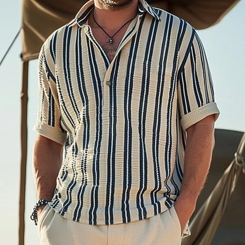 Camisa Masculina Rutile Básica com Linho
