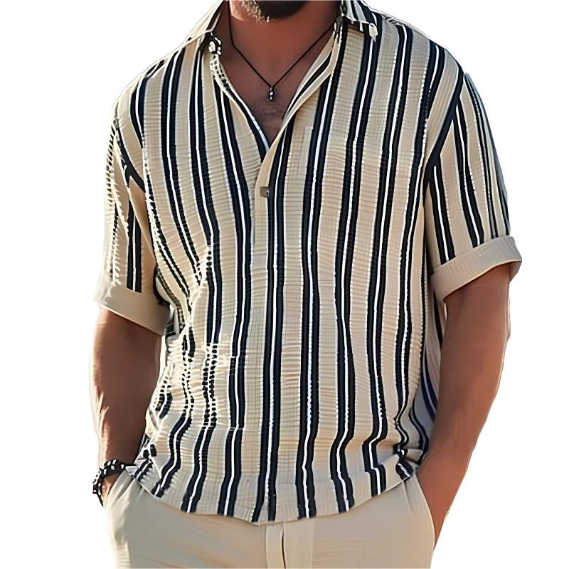 Camisa Masculina Rutile Básica com Linho