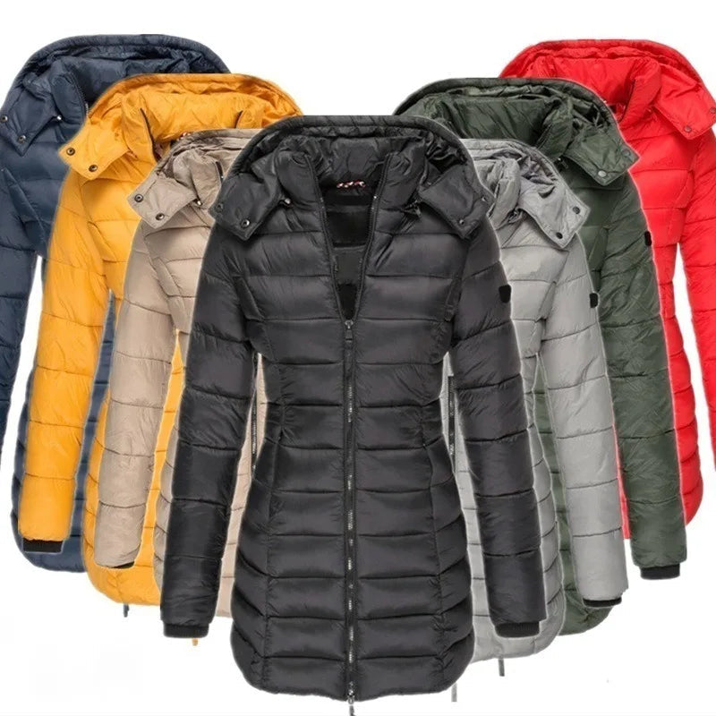 Jaqueta Feminina Puffer Justa ao Corpo