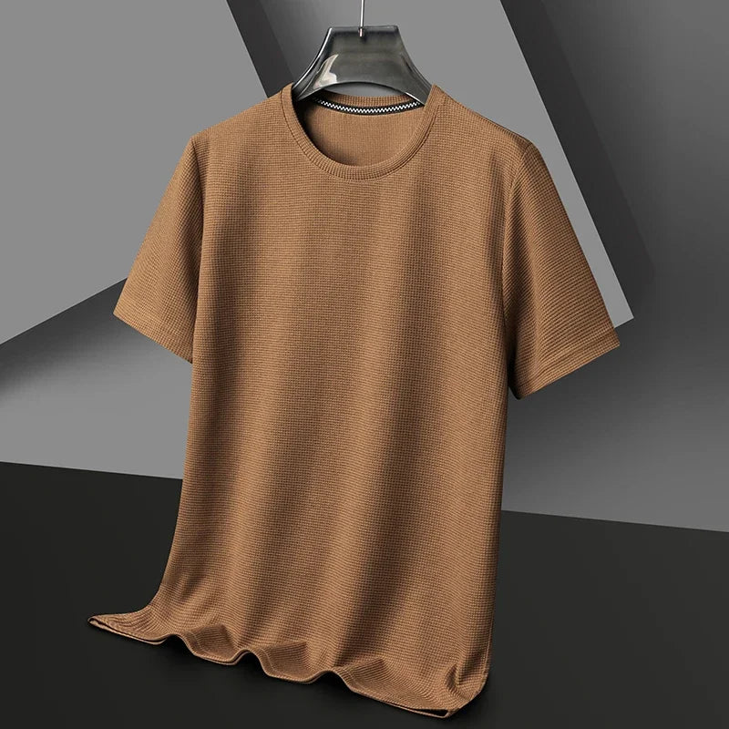 Camisa Masculina Theo Malha Waffle Tendência Verão