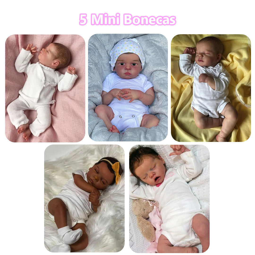 Mini Boneca BebeReborn - (Ganhe Roupinha GRÁTIS!) - Loja Vercc