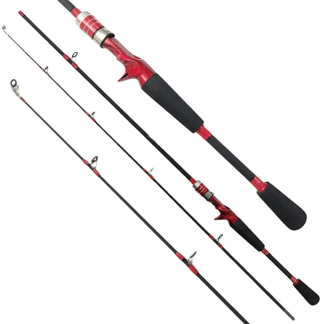 Kit 2 Varas de Pesca Fibra de Carbono 1,50mts
