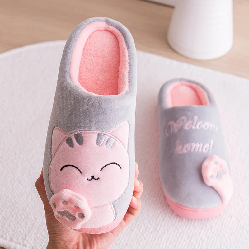 Pantufa Gato Aveludada Unissex