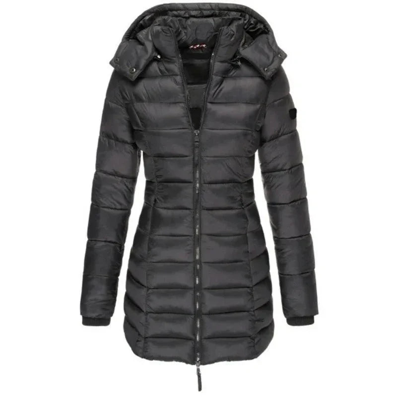 Jaqueta Feminina Puffer Justa ao Corpo