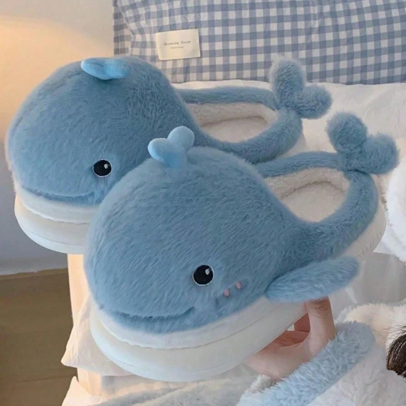 Pantufa Baleia Blue Whale Masculina