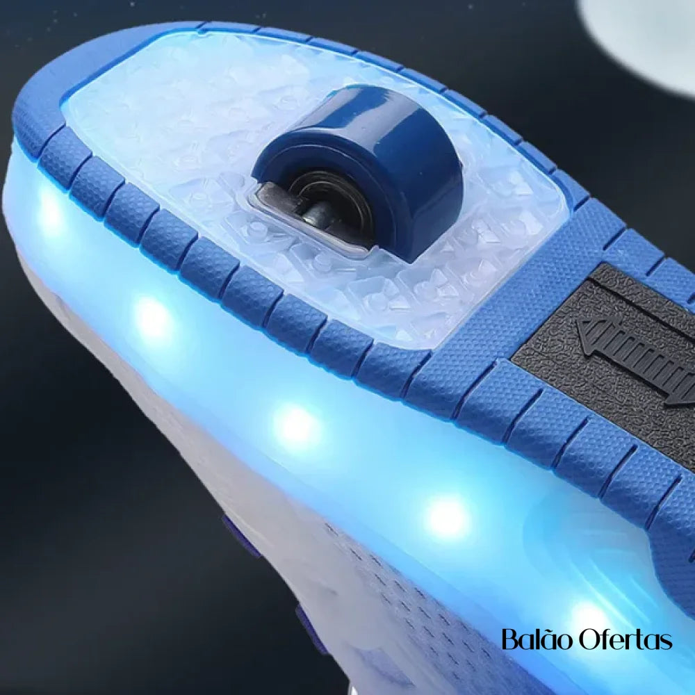 Tênis Infantil Pumello com Rodinhas e Luzes LED - Promoção Kids Lojas Vercc