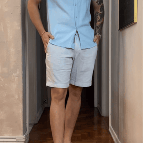 Short Masculino Ipanemas de Linho