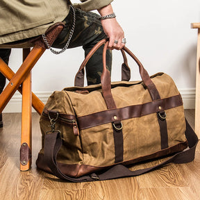 Bolsa Masculina Gabo Vintage Couro Encerado Impermeável