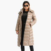 Jaqueta Feminina Puffer Bege Elegance