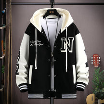 Jaqueta Masculina Varsity Colegial com Capuz NewSport