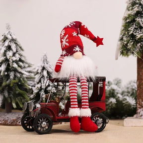 Decoração de Natal Gnomos com Led - Artesanato de Tricô - Natal Vercc