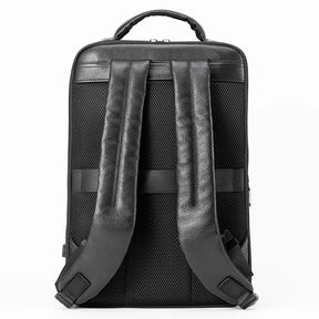 Mochila Masculina Vercc de Couro 15.6 Polegadas