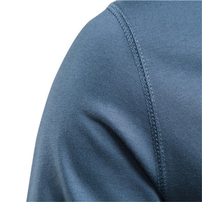 Camisa Masculina Henley de Algodão Comprida