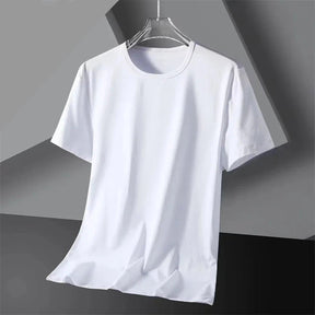 Camisa Masculina Fitness de Treino Seda Transpirável