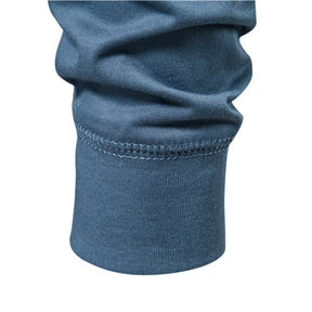 Camisa Masculina Henley de Algodão Comprida