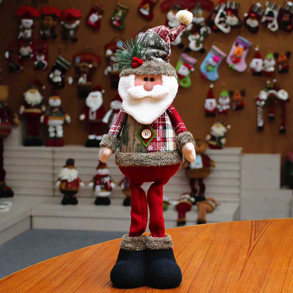 Decoração de Natal Bonecos de Neve Papai Noel & Rena - Natal Vercc