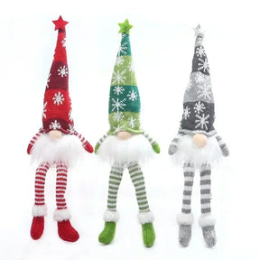 Decoração de Natal Gnomos com Led - Artesanato de Tricô - Natal Vercc