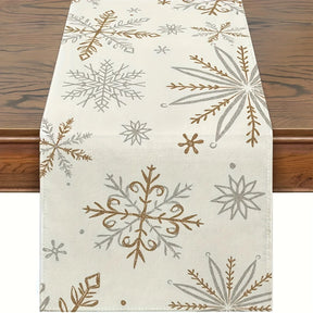 Corredores de Mesa Floco de Neve - Decoração de Natal Vercc